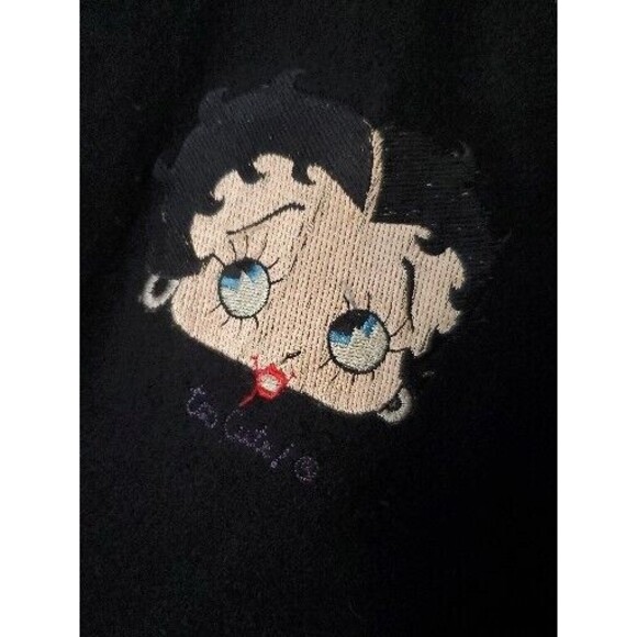 Vintage 1993 Too Cute!  Wool Leather Varsity Jacket BETTY BOOP - Picture 2 of 15